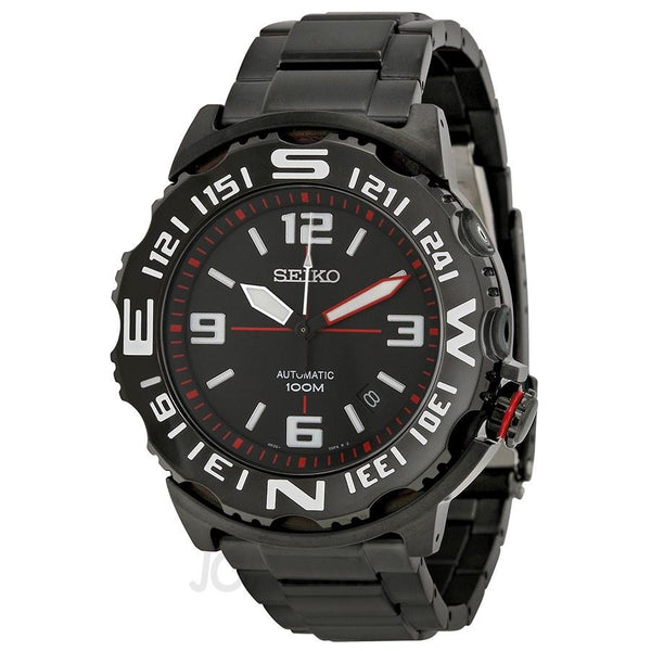 Seiko Men's SRP447 Superior Automatic Automatic Black Stainless Steel Watch