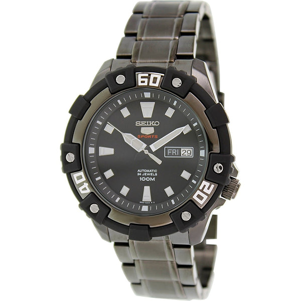 Seiko Men's SRP477 Automatic Black Stainless Steel Watch