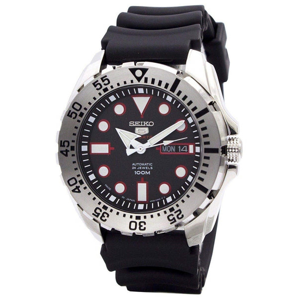Seiko Men's SRP601J1 Sports Black Rubber Watch