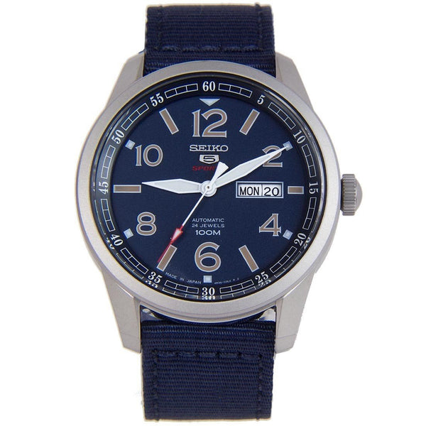 Seiko Men's SRP623J1 Series 5 Sports Blue Nylon Watch