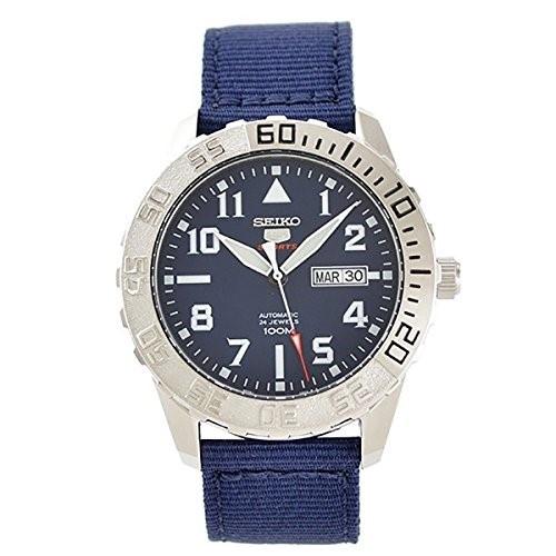 Seiko Men's SRP759 Series 5 Blue Nylon Watch