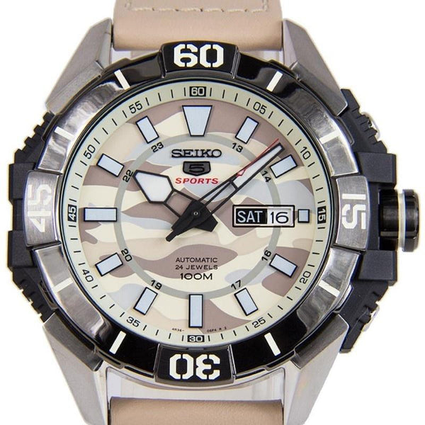 Seiko Men's SRPA01 Series 5 Sports Beige Nylon Watch