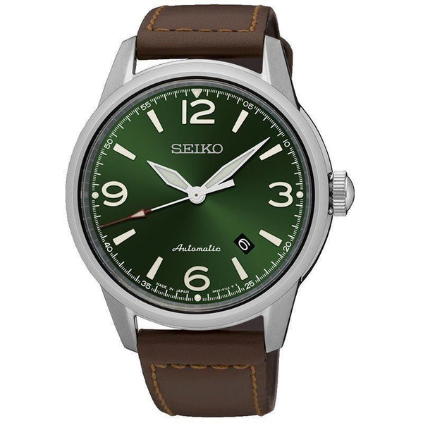 Seiko Men's SRPB05J1 Presage Brown Leather Watch