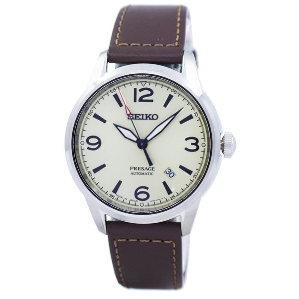 Seiko Men's SRPB63J1 Presage Automatic Brown Leather Watch