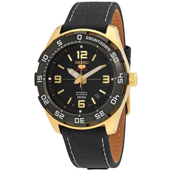 Seiko Men's SRPB86 Series 5 Black Nylon Watch