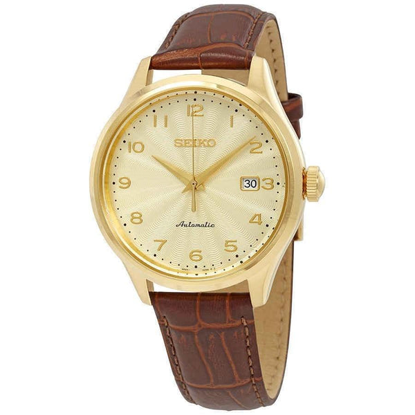 Seiko Men's SRPC22 Classic Brown Leather Watch