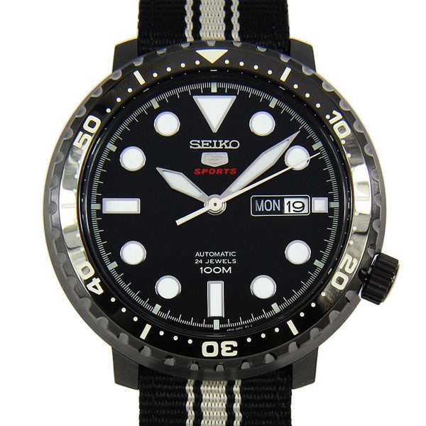 Seiko Men's SRPC67 5 Sports Two-Tone Nylon Watch
