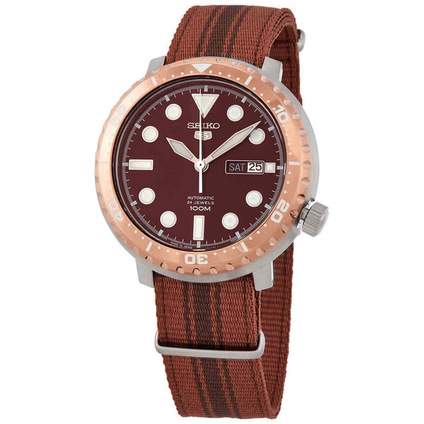 Seiko Men's SRPC68J1 Seiko 5 Sports Two-Tone Nylon Watch