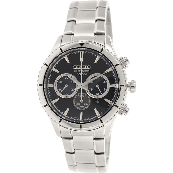 Seiko Men's SRW035 Chronograph Stainless Steel Watch