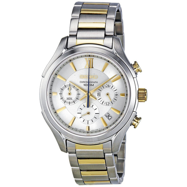Seiko Men's SSB021 Chronograph Two-Tone Stainless Steel Watch