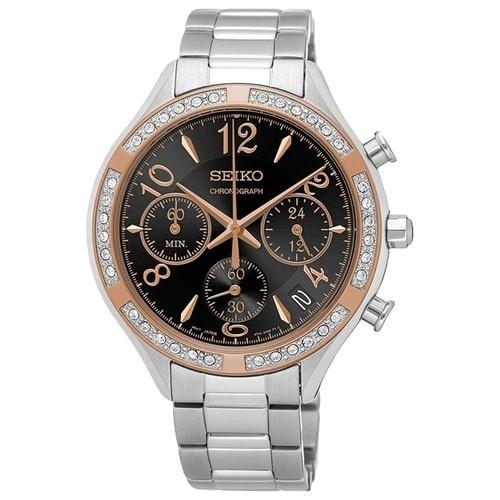 Seiko Women's SSB890 Chronograph Stainless Steel Watch