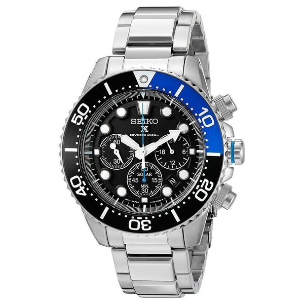 Seiko Men's SSC017 Prospex Chronograph Stainless Steel Watch