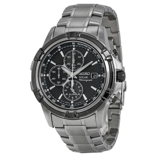 Seiko Men's SSC147 Solar Chronograph Stainless Steel Watch