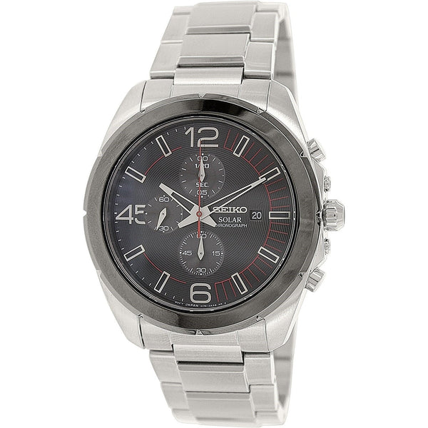 Seiko Men's SSC215 Solar Chronograph Stainless Steel Watch