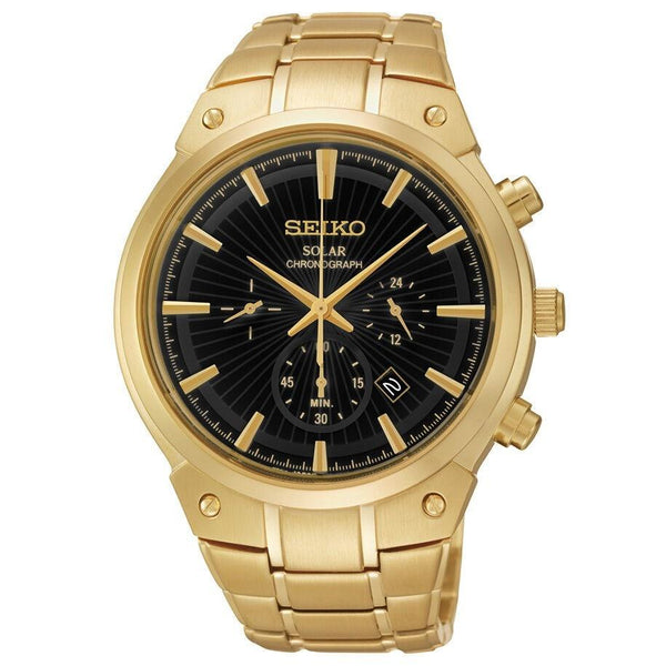 Seiko Men's SSC320 Core Chronograph Gold-Tone Stainless Steel Watch