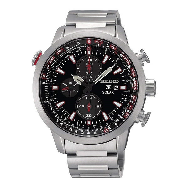 Seiko Men's SSC349 Prospex Chronograph Stainless Steel Watch