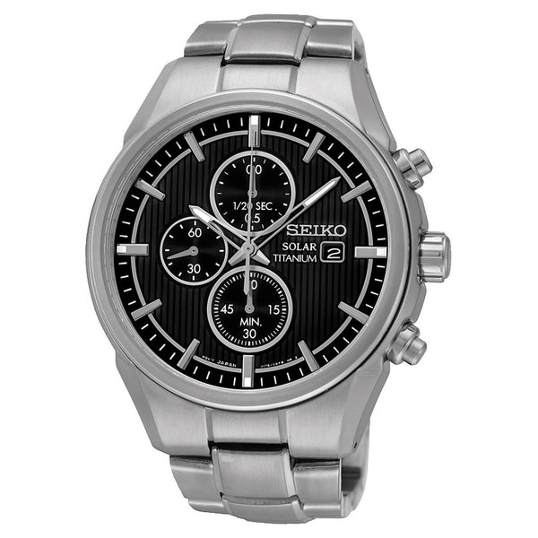 Seiko Men's SSC367 Solar Chronograph Stainless Steel Watch