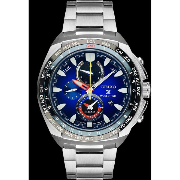 Seiko Men's SSC549 Prospex Chronograph Stainless Steel Watch