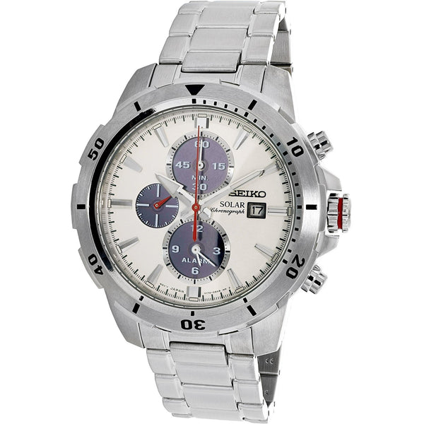 Seiko Men's SSC553 Solar Chronograph Chronograph Stainless Steel Watch