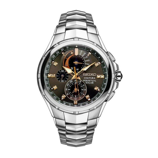 Seiko Men's SSC561 Coutura Chronograph Stainless Steel Watch