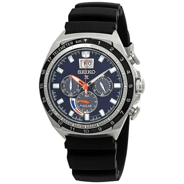 Seiko Men's SSC605 Prospex Chronograph Black Rubber Watch