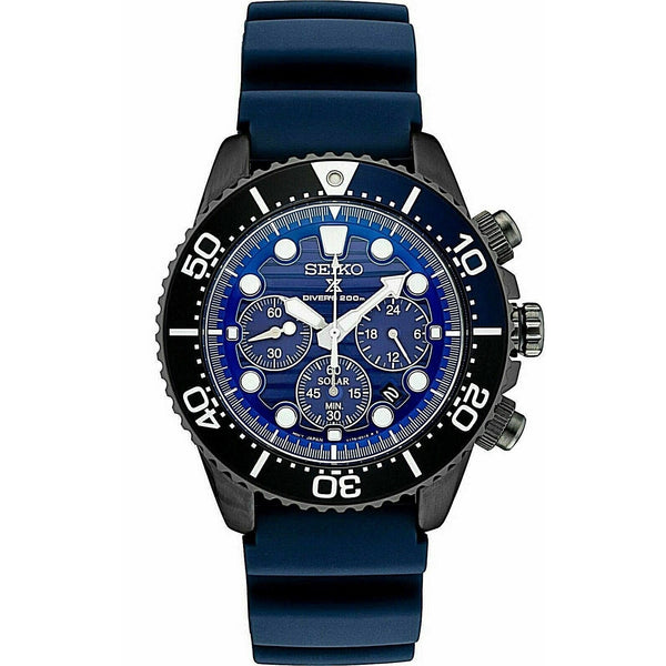 Seiko Men's SSC701 Prospex Blue Rubber Watch