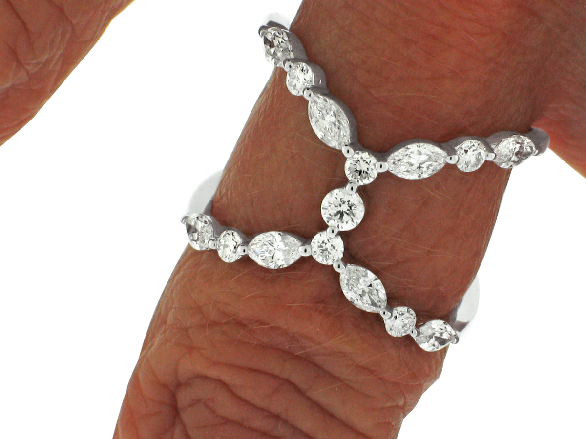 MULLOYS PRIVE18K WHITE GOLD 1.01CT VS CLARITY G COLOR DIAMOND RING