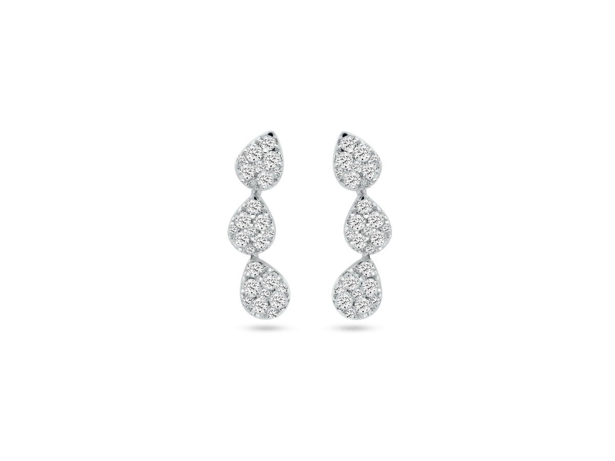 MULLOYS PRIVE18K WHITE GOLD .57CT VS1-2 CLARITY G COLOR DIAMOND CLIMBERS