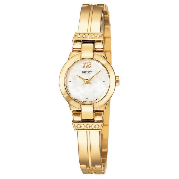 Seiko Women's SUJD38 Diamond Gold-Tone Stainless Steel Watch