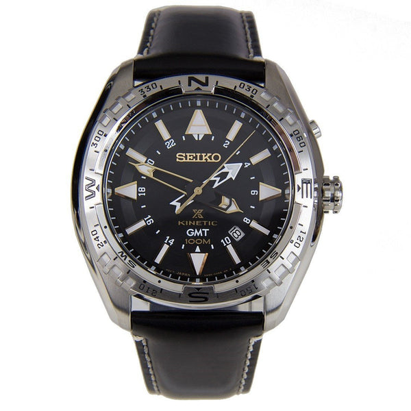 Seiko Men's SUN053 Prospex Black Leather Watch