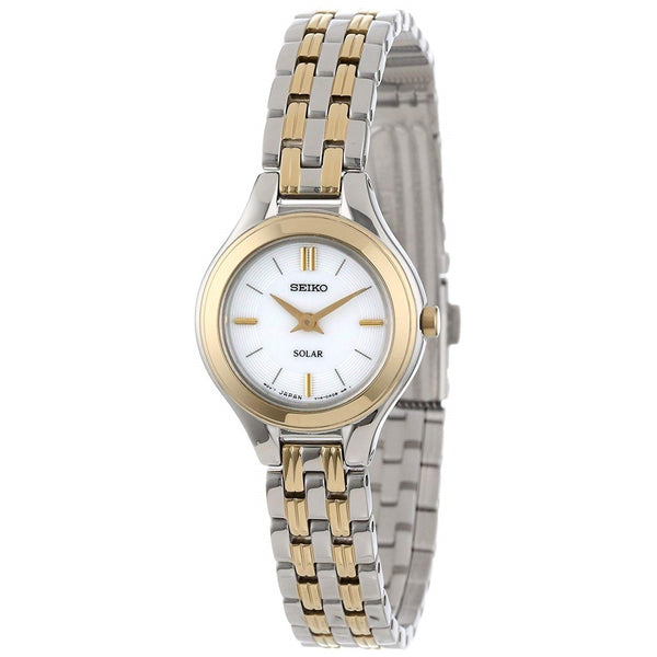 Seiko Women's SUP004 Solar Two-Tone Stainless Steel Watch