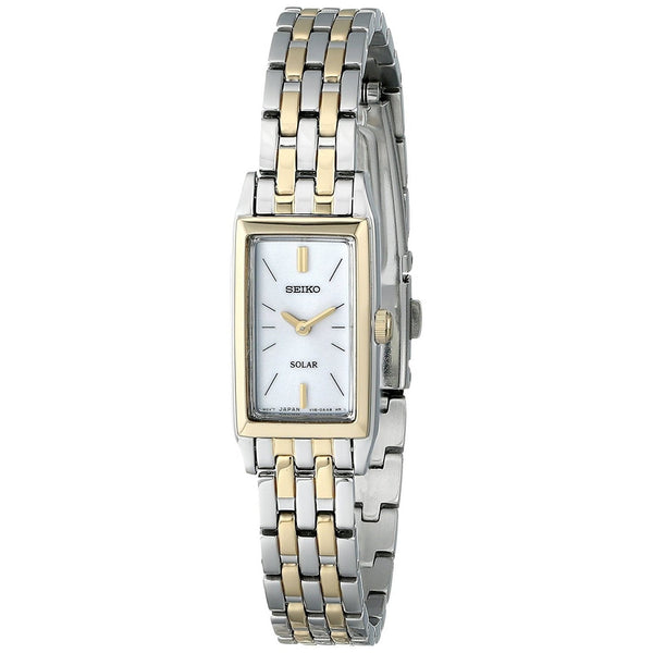 Seiko Women's SUP028 Solar Two-Tone Stainless Steel Watch