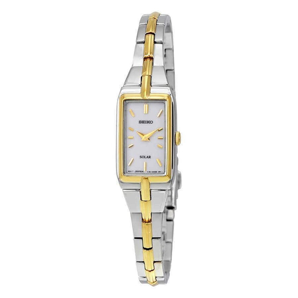 Seiko Women's SUP272 Solar Two-Tone Stainless Steel Watch