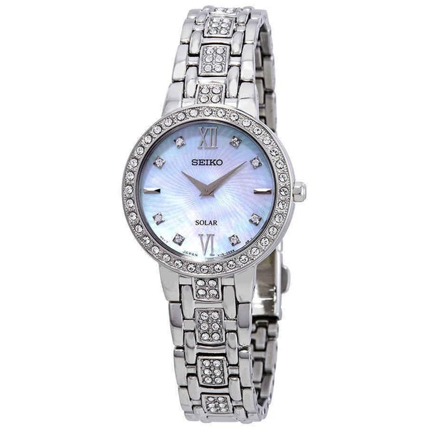 Seiko Women's SUP359 Core Stainless Steel with Sets of Crystal Watch