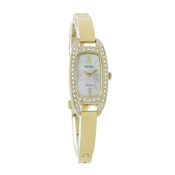 Seiko Women's SUP390 Solar Gold-Tone Stainless Steel Watch
