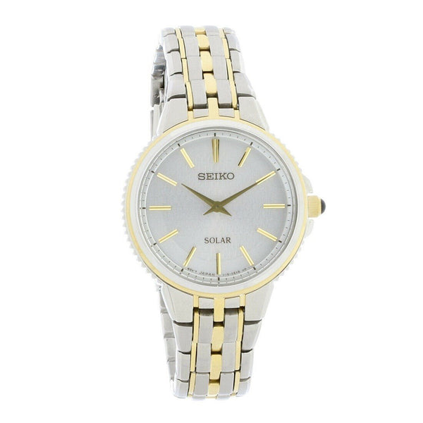 Seiko Women's SUP394 Solar Two-Tone Stainless Steel Watch