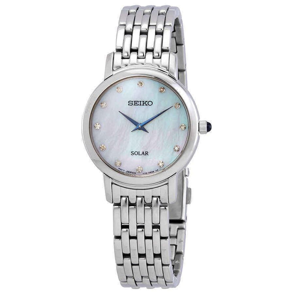 Seiko Women's SUP397 Solar Stainless Steel Watch