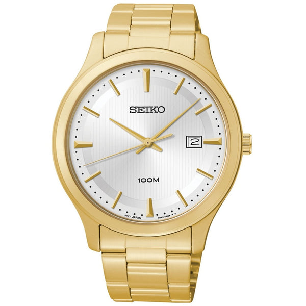 Seiko Men's SUR054 Classic Gold-Tone Stainless Steel Watch