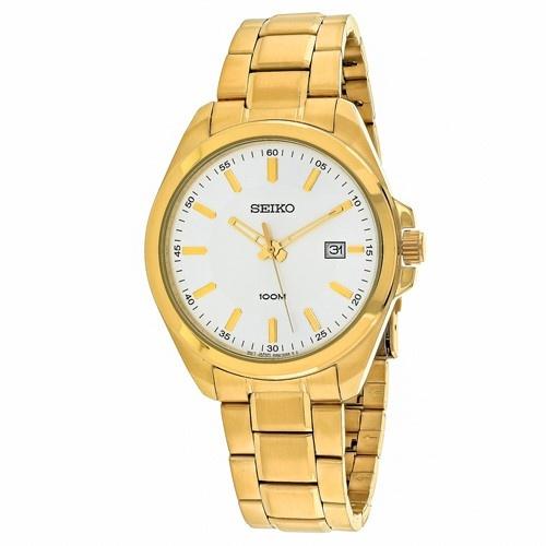 Seiko Men's SUR064P1 Classic Gold-tone Stainless Steel Watch