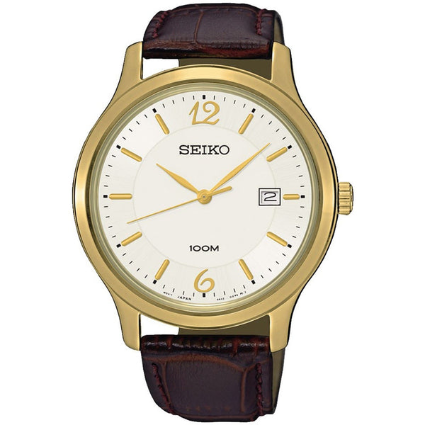 Seiko Men's SUR150 Classic Brown Leather Watch