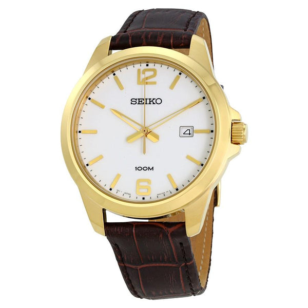 Seiko Men's SUR252 Brown Leather Watch
