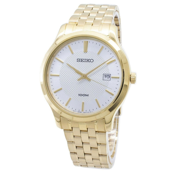 Seiko Men's SUR296 Neo Classic  Gold-Tone Stainless Steel Watch