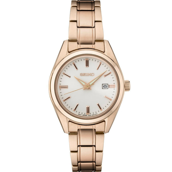 Seiko Women's SUR630 Essentials  Rose Gold-Tone Stainless Steel Watch