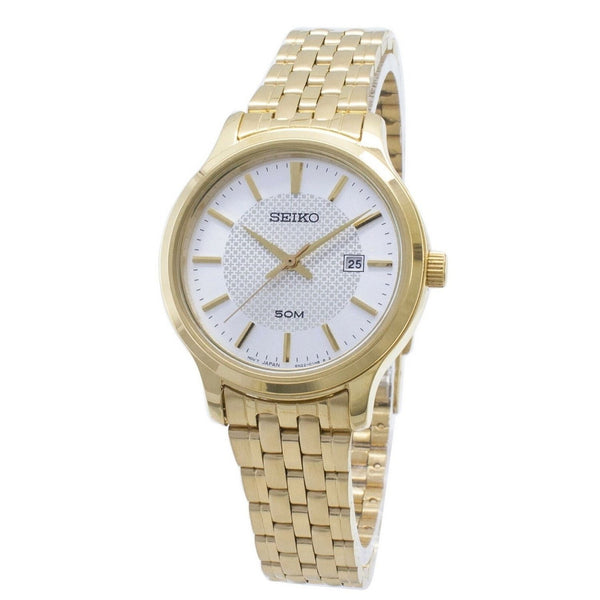 Seiko Women's SUR646 Neo Classic  Gold-Tone Stainless Steel Watch