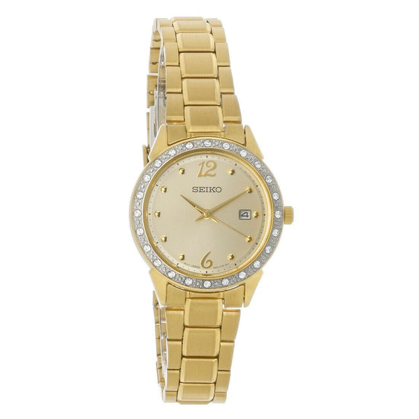 Seiko Women's SUR674 Seiko Quartz Gold-Tone Stainless Steel Watch
