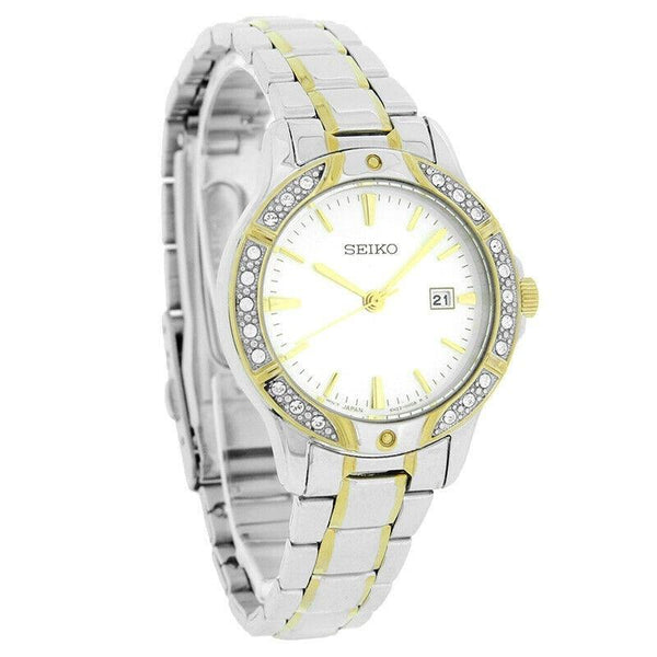 Seiko Women's SUR876 Ladies Two-Tone Stainless Steel Watch