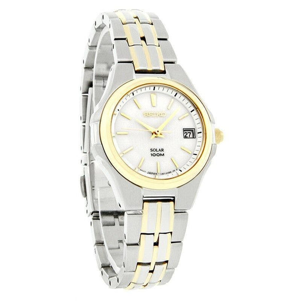 Seiko Women's SUT038 Solar Two-Tone Stainless Steel Watch