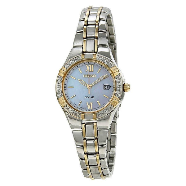Seiko Women's SUT068 Solar Two-Tone Stainless Steel Watch