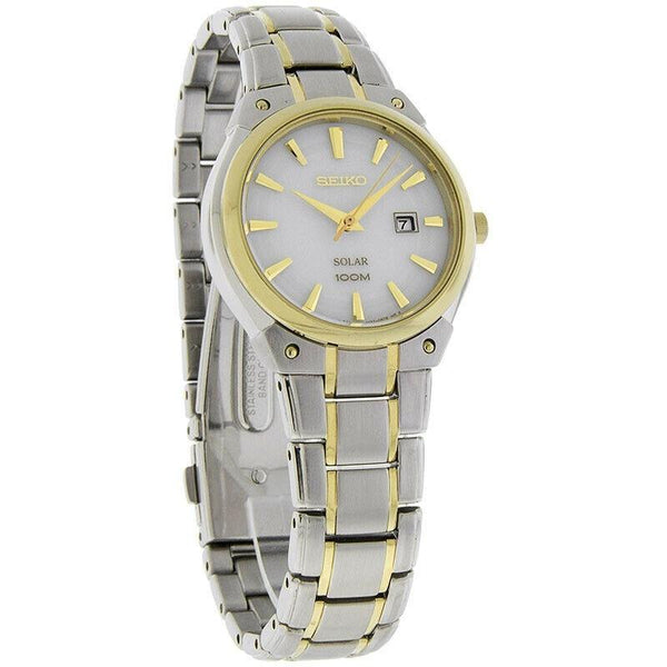 Seiko Women's SUT128 Solar Two-Tone Stainless Steel Watch