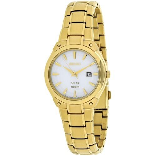 Seiko Women's SUT142 Solar Gold-tone Stainless Steel Watch